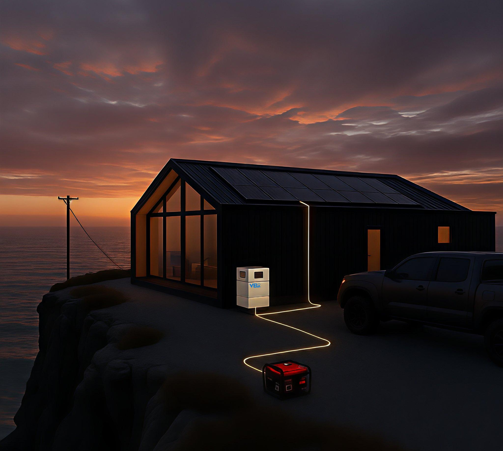 Multiples fuentes de energia vertical chica